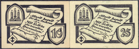 Banknoten
Deutsches Notgeld und KGL
Berlin (Brandenburg)
2 Scheine auf die 8. Pfadfinderabteilung 1922. 10 und 25 Pfg. o.D. und 1922. Beide grünes ...