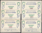 Banknoten
Deutsches Notgeld und KGL
Ellerhoop (Schleswig-Holstein)
6 Scheine Amtsbezirk Bevern: 2 X 25, 2 X 50, und 2 X 75 Pfg. o.D. Gültig bis 31....