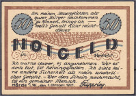 Banknoten
Deutsches Notgeld und KGL
Hörde (Westfalen)
50 Pf. F. Cuppring, 1.10.1921. Scherzschein.
I-, selten. Lindman 597. 