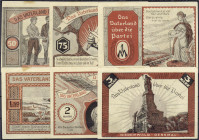 Banknoten
Deutsches Notgeld und KGL
Kiel (Schleswig Holstein)
6 Scheine: Jungdeutscher Orden, o.D. 50 und 75 Pf., 1, 1.50, 2 und 3 Mark.
Stockflec...