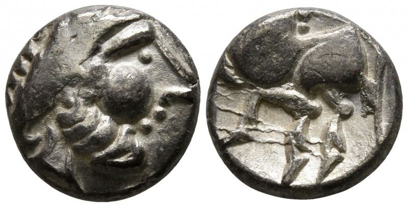 Eastern Europe. Imitations of Philip II of Macedon 100 BC.
Drachm AR

12mm., ...