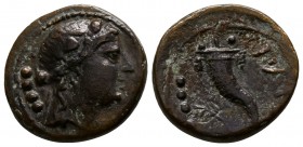 Lucania. Paestum. Second Punic War 220-205 BC. Triens AE