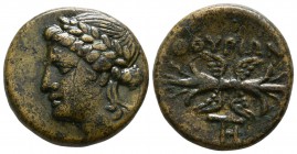 Lucania. Thourioi circa 280 BC. Bronze Æ