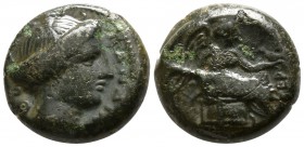 Bruttium. Terina 400 BC. Bronze Æ