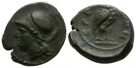 Bruttium. The Brettii circa 215-210 BC. Obol Æ