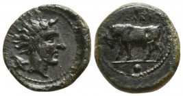 Sicily. Gela circa 420-405 BC. Onkia Æ