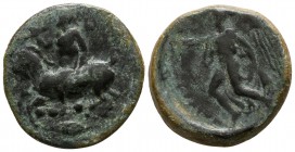 Sicily. Himera 415-409 BC. Tetras Æ