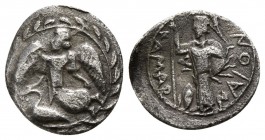 Sicily. Kamarina 461-440 BC. Litra AR