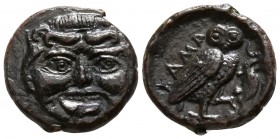 Sicily. Kamarina circa 420-405 BC. Onkia Æ