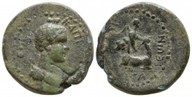 Lydia. Hierokaisareia  . Pseudo-autonomous issue AD 54-68. Kapiton, magistrate.. Bronze Æ