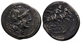 Anonymous 215-214 BC. Rome. Denarius AR