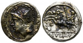 L. Julius L.f. Caesar
L. Scipio Asiagenus
103 BC. Rome. Denarius AR