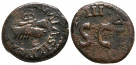 Augustus 27-14 BC. Rome. Quadrans Æ