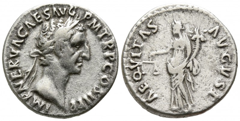 Nerva AD 96-98. Rome
Denarius AR

16mm., 3,19g.

IMP NERVA CAES AVG PM TR P...