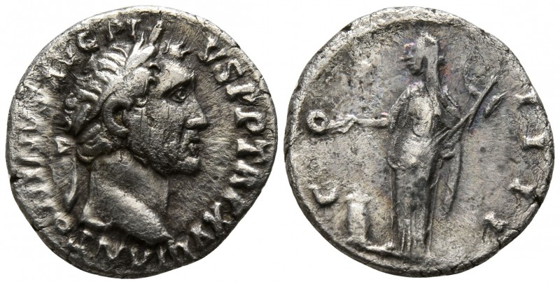 Antoninus Pius AD 138-161. Rome
Denarius AR

16mm., 2,47g.

ANTONINVS AVG P...