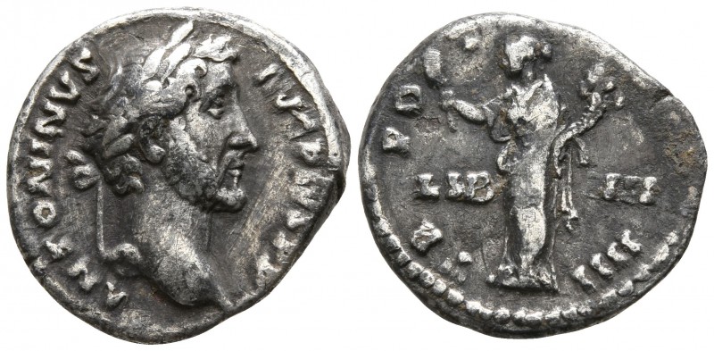 Antoninus Pius AD 138-161. Struck AD 145-147. Rome
Denarius AR

16mm., 3,52g....