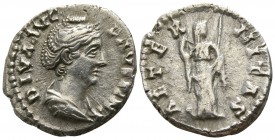 Faustina I, wife of Antoninus Pius AD 141. Rome. Denarius AR