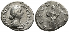 Faustina II AD 147-175. Rome. Denarius AR
