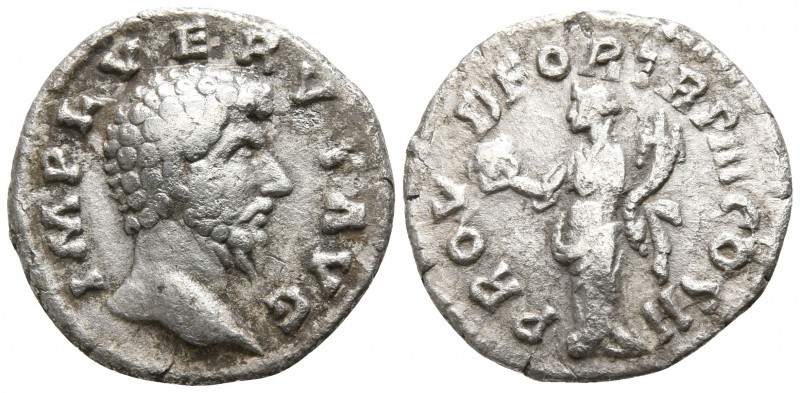 Lucius Verus AD 161-169. Rome
Denarius AR

16mm., 2,81g.

IMP L VERVS AVG, ...