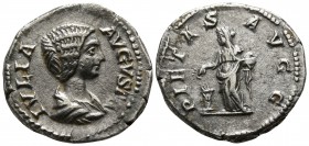 Julia Domna, wife of Septimius Severus AD 193-211. Rome. Denarius AR