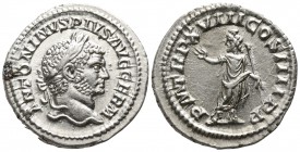 Caracalla AD 211-217. Rome. Denarius AR