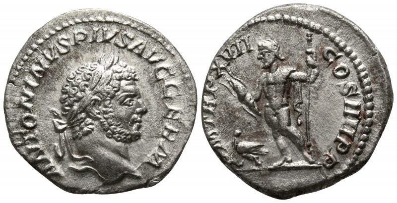 Caracalla AD 211-217. Rome
Denarius AR

17mm., 2,91g.

ANTONINVS PIVS AVG G...