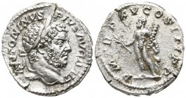 Caracalla AD 211-217. Rome. Denarius AR