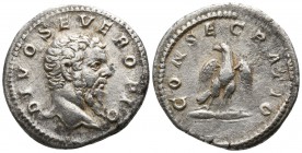 Divus Septimius Severus AD 211. Struck under Caracalla (AD 198-217).. Rome. Denarius AR