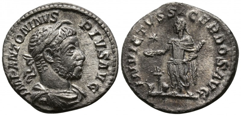 Elagabalus AD 218-222. Rome
Denarius AR

17mm., 2,72g.

IMP ANTONINVS PIVS ...