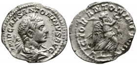 Elagabalus AD 218-222. Rome. Denarius AR