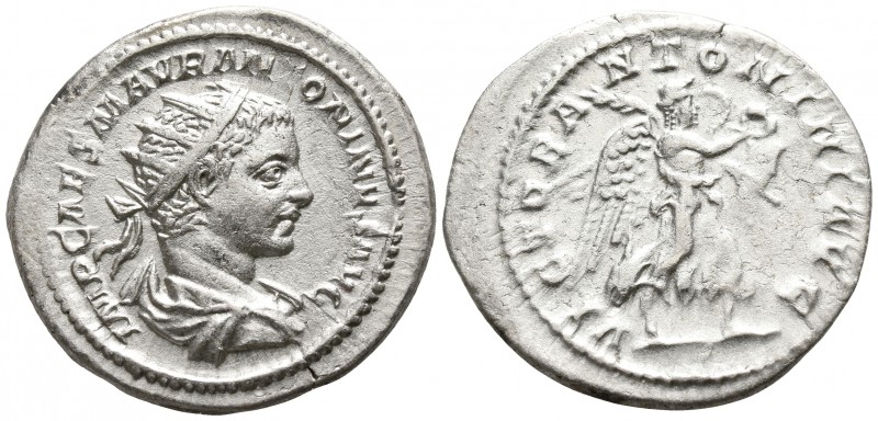 Elagabalus AD 218-222. Rome
Antoninianus AR

23mm., 5,00g.

IMP CAES M AVR ...