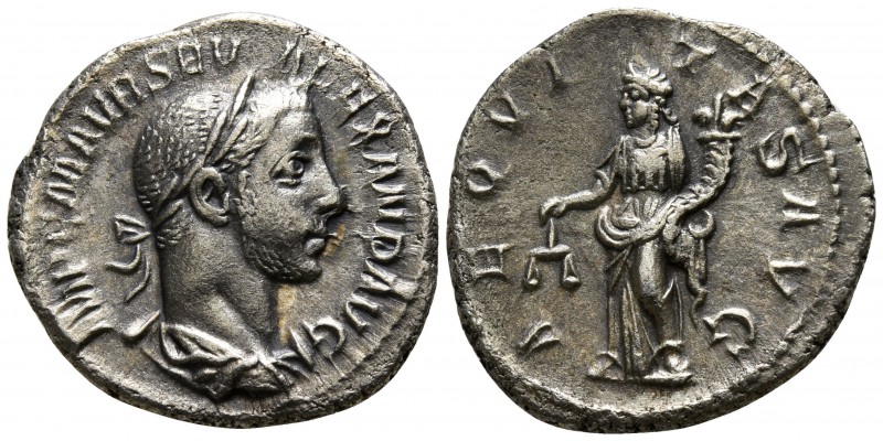 Severus Alexander AD 222-235. Rome
Denarius AR

20mm., 3,51g.

IMP C M AVR ...