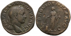 Severus Alexander AD 222-235. Rome. Sestertius Æ