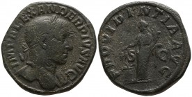 Severus Alexander AD 222-235. Rome. Sestertius Æ