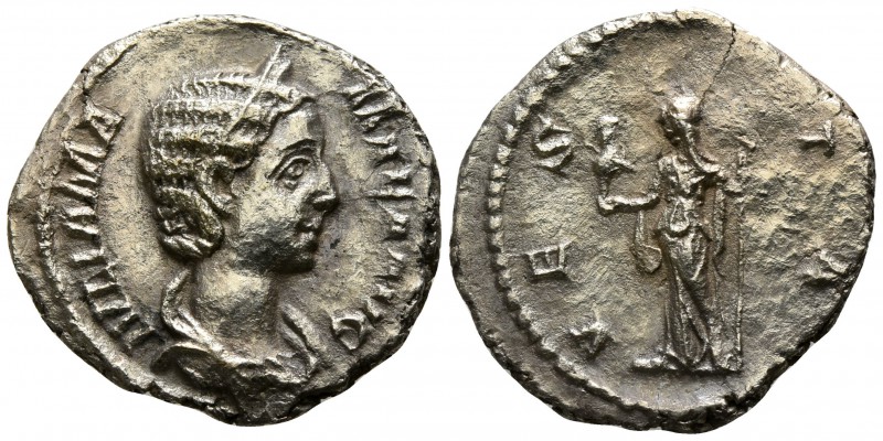 Julia Mamaea AD 225-235. Rome
Denarius AR

19mm., 2,37g.

IVLIA MAMAEA AVG,...