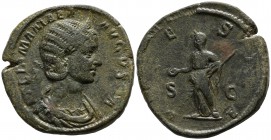 Julia Mamaea AD 225-235. Rome. Sestertius Æ