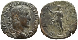 Maximinus I Thrax AD 235-238. Rome. Sestertius Æ