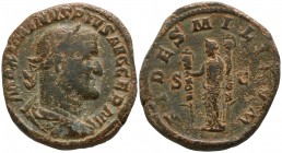 Maximinus I Thrax AD 235-238. Rome. Sestertius Æ