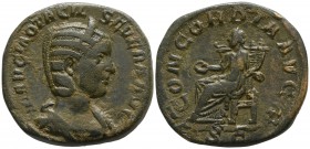 Otacilia Severa AD 244-249. Rome. Sestertius Æ