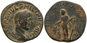 Philip I Arab AD 244-249. Rome. Sestertius Æ