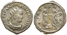 Valerian I AD 253-260. Antioch. Antoninianus Æ silvered