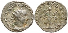 Valerian I AD 253-260. Antioch. Antoninianus Æ silvered