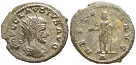Claudius Gothicus AD 268-270. Antioch. Antoninianus Æ silvered