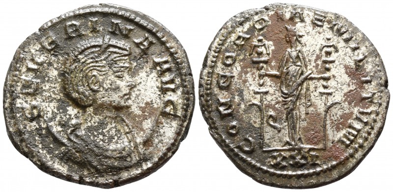 Severina AD 270-275. Antioch
Antoninianus Æ silvered

21mm., 4,36g.

Draped...