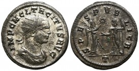 Tacitus AD 275-276. Cyzicus. Antoninianus Æ silvered