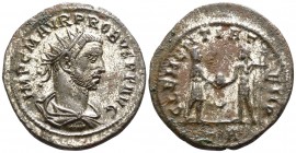 Probus AD 276-282. Tripolis. Antoninianus Æ silvered