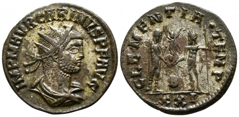 Carinus AD 283-285. Cyzicus
Antoninianus Æ silvered

19mm., 2,43g.

IMP M A...
