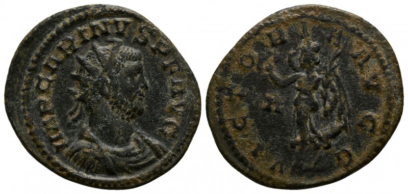 Carinus AD 283-285. Lugdunum
Antoninianus Æ

22mm., 3,25g.

IMP CARINVS P F...