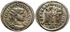 Diocletian AD 284-305. Antioch. Antoninianus Æ silvered