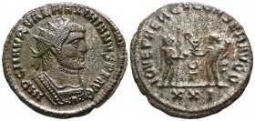 Maximianus Herculius AD 286-305. Antioch. Antoninianus Æ silvered